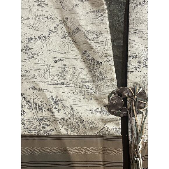 Artisan Shirt Made of Vintage Kimono Obi Silks M/L - Picture 5 of 8